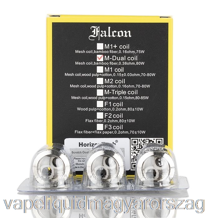 Horizon Falcon Cseretekercsek 0.38ohm M-dual Mesh Coils Vape Liquid